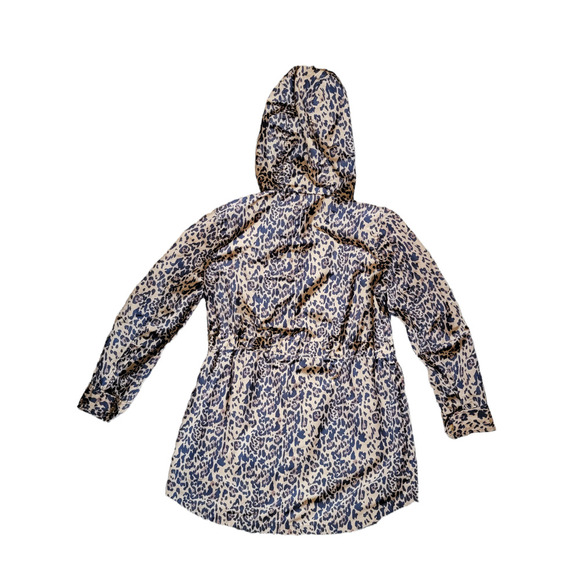 J.Crew Perfect Rain Jacket in Leopard Print Water Resistant Size XXS - Picture 7 of 7